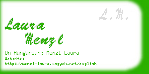 laura menzl business card